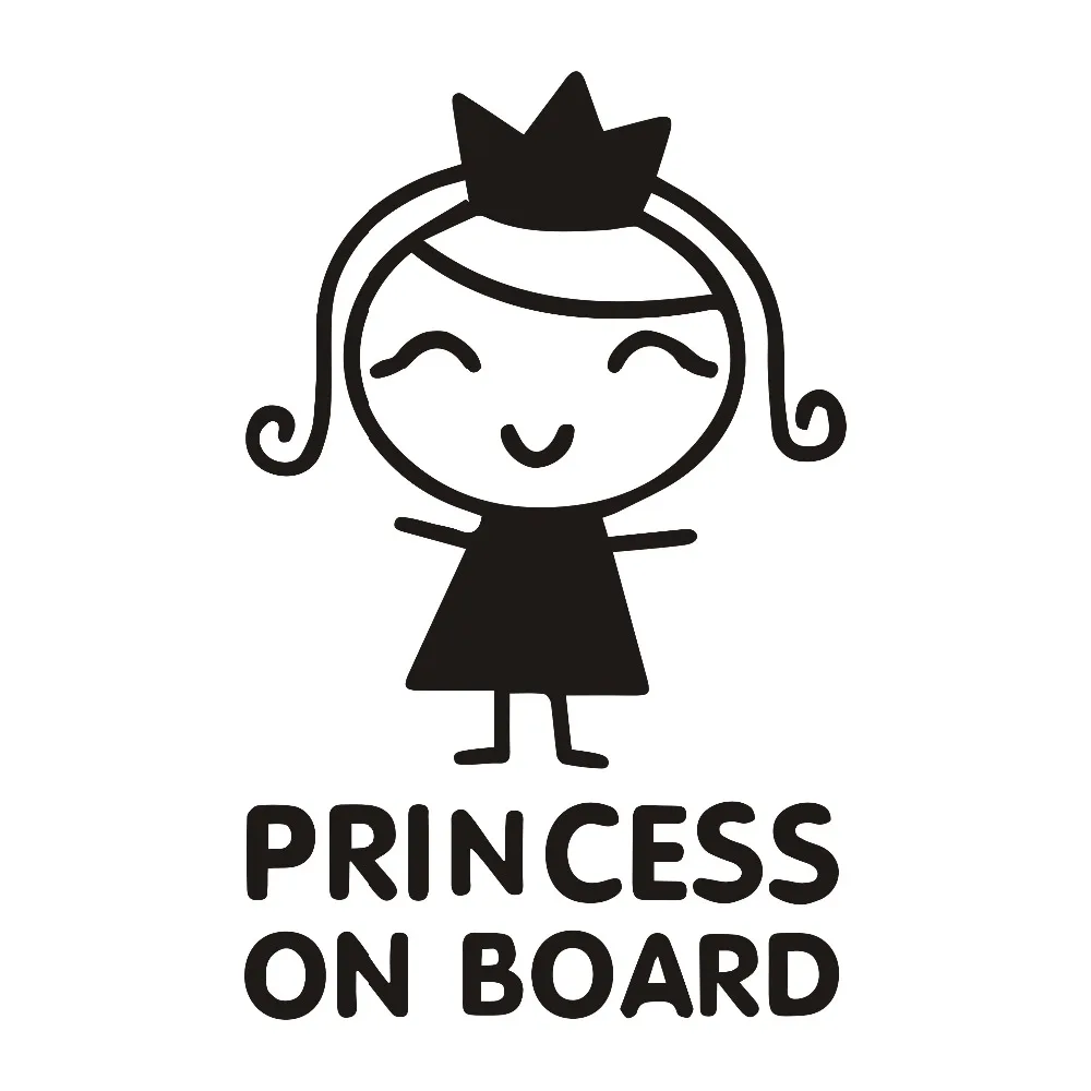 Car Accessories Girl - Naklejki samochodowe osobowość księżniczka na pokładzie