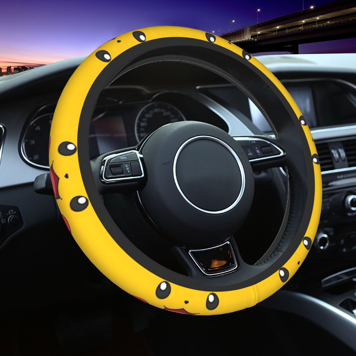 Car Accessories Girl - Pokrowiec na kierownicę B-Bikachus Smile dla