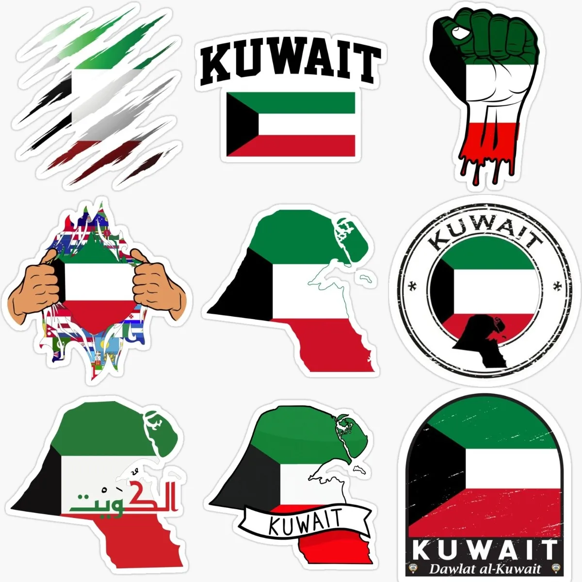 KWT Kuwejt Flaga Mapa Emblem K – Car Accessories Kuwait recenzja i cena