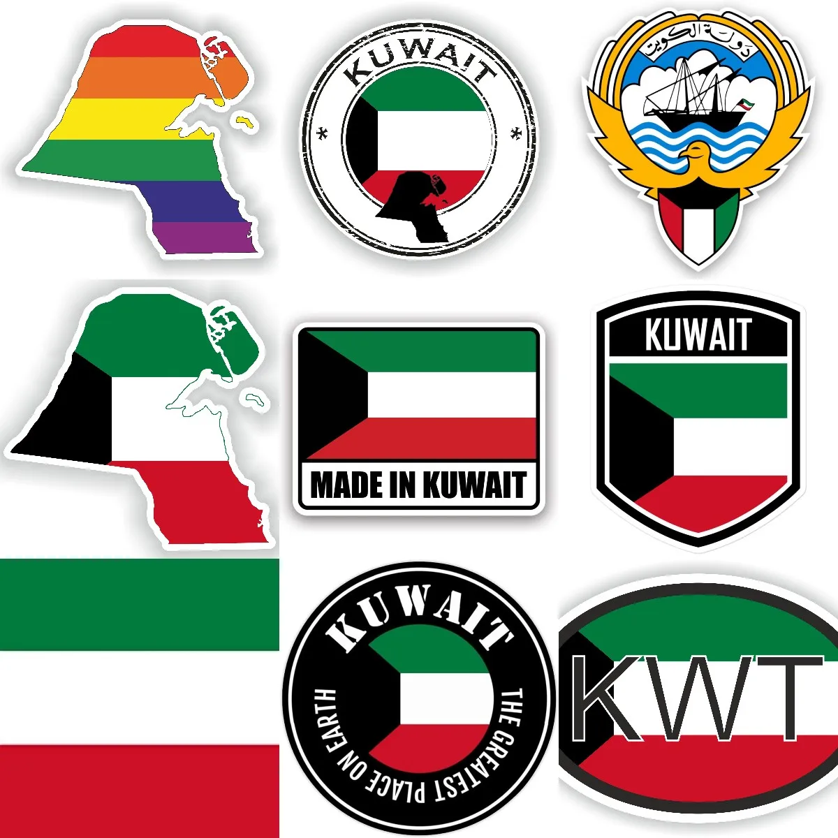 KWT Katar Flaga Mapa Herb Naro – Car Accessories Kuwait recenzja i cena